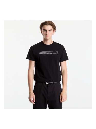 Тениска Karl Lagerfeld Jeans Slim Stripes Logo Tee Black S