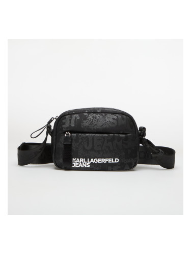 Karl Lagerfeld Jeans Nylon Camera Bag Aop Aop Logo-Black Universal