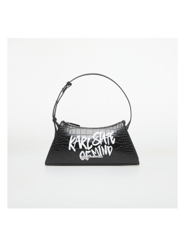 Karl Lagerfeld Jeans Logo Sm Shoulder Bag Quote Black Universal