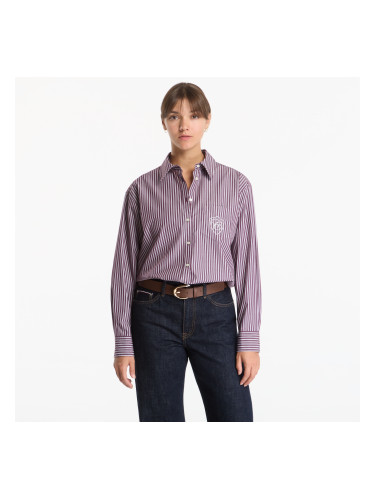 Риза Gant Rel Classic Poplin Stripe Shirt Pink 34