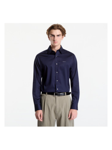 Риза Gant Reg Sateen Shirt Evening Blue M