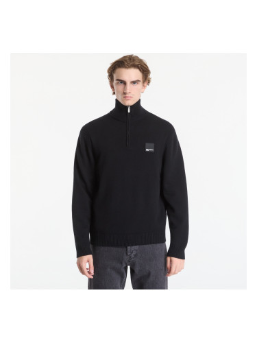 Пуловер Karl Lagerfeld Jeans Reg Half-Zip Knit Sweat Black M