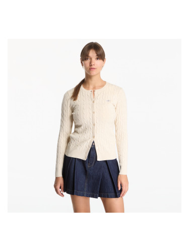 Пуловер Gant Stretch Cotton Cable Cardigan Dk Chocolate Brown XS