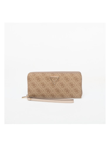 Портфейл GUESS Laurel Ii Slg Large Zip Around Latte Logo Universal