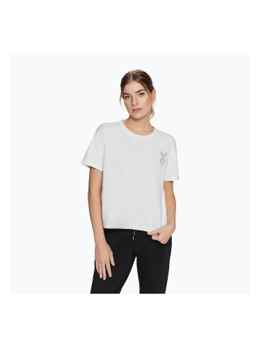 Тренировъчна тениска за жени Cardio Bunny Bright white
