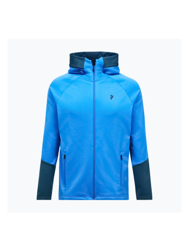 Мъжки суитшърт Peak Performance Rider Essentials Zip Hood Azure Ascent/Mountain Lake