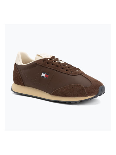 Мъжки обувки Tommy Jeans Retro Runner Archive Mix legacy brown