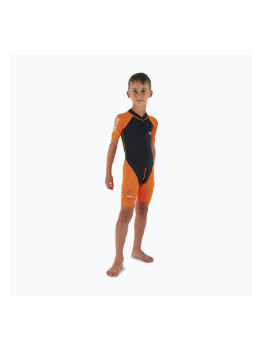 Детски неопренов костюм за плуване SEAC Dolphin Shorty 1,5 mm black/orange