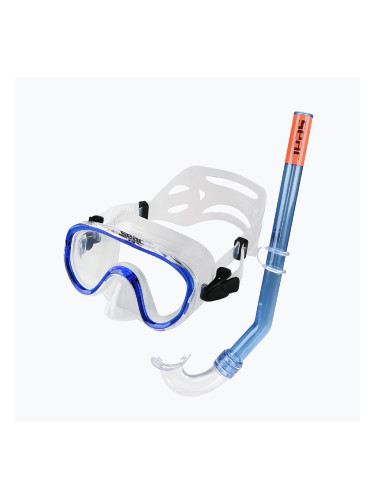 Комплект за шнорхелинг за деца SEAC Marina Bis Set blue