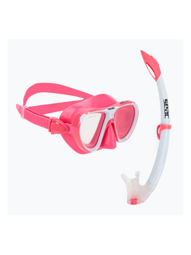 Детски комплект за гмуркане с шнорхел SEAC Bella pink