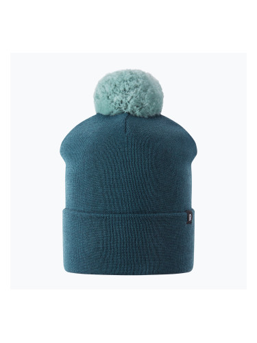 Детска зимна шапка Reima Omasi dark teal