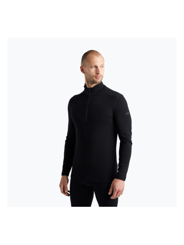 Мъжки термоактивен суитшърт Icebreaker 260 Tech LS Half Zip black