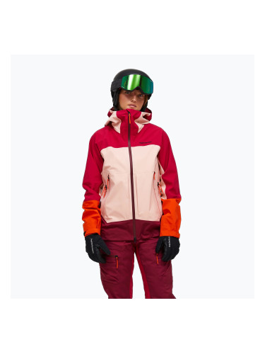 Дамско скиорско яке Peak Performance Visilight GTX C-Knit 3L tech burgundy/peach fuzz