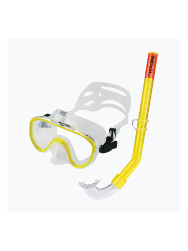 Комплект за шнорхелинг за деца SEAC Marina Bis Set yellow