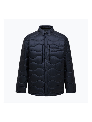Мъжко пухено яке Peak Performance Helium Synthetic Overshirt Black