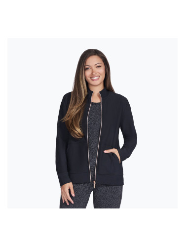 Дамски суитшърт SKECHERS GO Luxe Rib Everyday Full Zip black