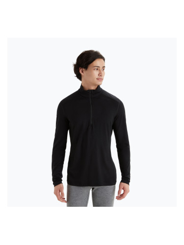 Мъжка термоакивна блуза с дълъг ръкав Icebreaker Merino 200 Oasis Half Zip black