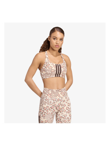 Сутиени adidas x Farm Rio Optime Bra Ecru Tint/ Multicolor/ Shadow Brown M
