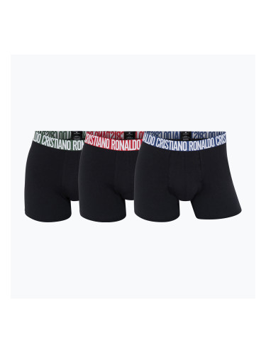 Мъжки боксерки CR7 Basic Trunk 3 pack black