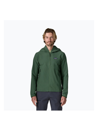 Мъжко софтшел яке Patagonia R1 TechFace Hoody canopy green