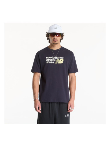 Тениска New Balance Athletics Premium Relaxed Chest Logo T-Shirt Dark Night S