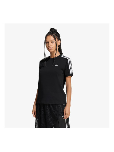 Тениска adidas Lace 3 Stripes Tee Black XL