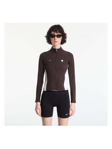 Суитшърт Nike Sportswear Women's Full-Zip Long-Sleeve Top Velvet Brown/ Sail S