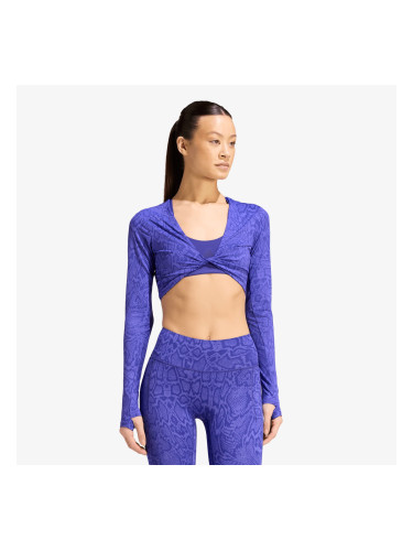 Тениска adidas Primelift Workout Snake Twist Reversible Long Sleeve Solar Purple/ Pure Purple M