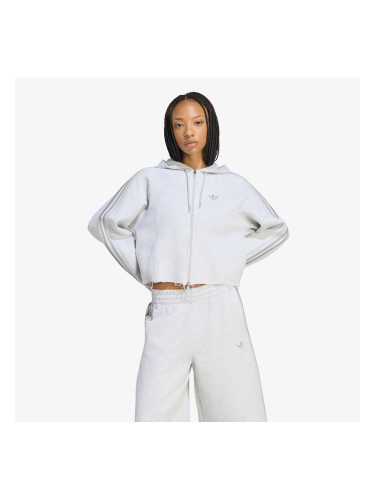 Суитшърт adidas SST 2.0 Cropped Hoody Light Grey Heather/ Light Grey Heather L