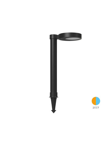 Соларнa LED градинска лампа, за земя, 8W, 80lm, черна, IP65, BG36-00681, BRAYTRON