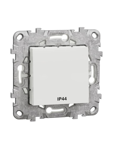 Електрически ключ сх.6 девиаторен, 10A, 250VAC, за вграждане, бял, New Unica IP44, NU528218
