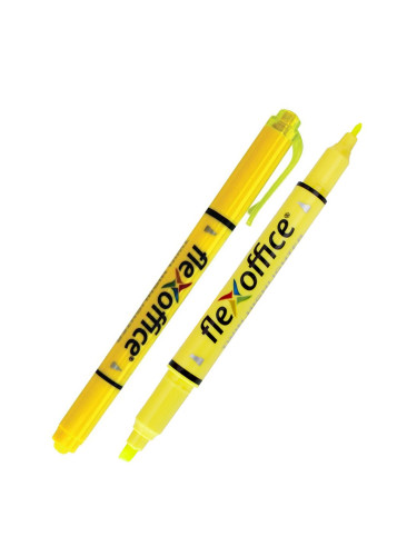 Текст маркер FO-HL01 Pen объл/скос. жълт
