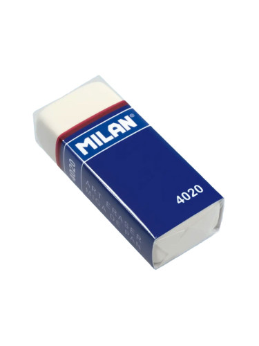 Гумичка MILAN 4020 правоъгълна бяла