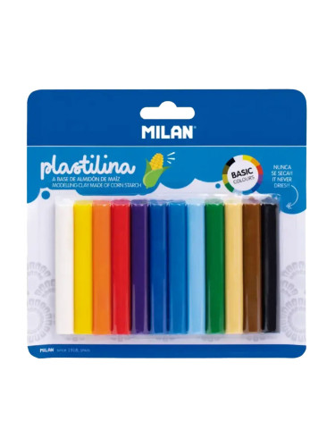 Моделин MILAN 140гр 12 цвята