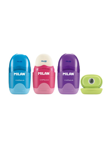 Острилка MILAN Capsule Neon с гума