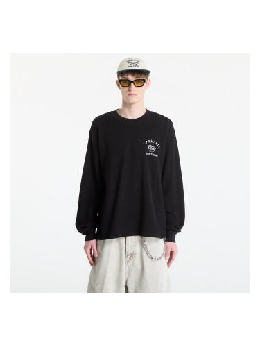 Тениска Carhartt WIP L/S Eightynine Waffle T-Shirt UNISEX Black/ White XS
