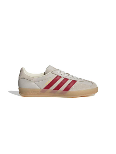 adidas Gazelle Indoor Cream White Team Victory Red Мъже - Спортни обувки adidas Originals - Сив - IH9676-10 - Size: 10