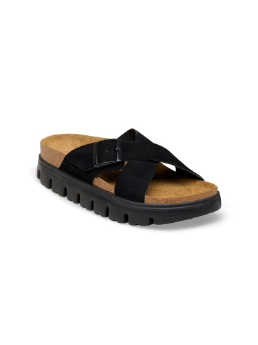Birkenstock Siena PAP Chunky Suede Leather Narrow Fit Black Жени - Сандали Birkenstock - Черен - 1031236-5 - Size: 5