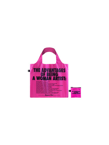 Loqi Guerrilla Girls - The Advantages Of Being A Woman Artist Recycled Bag Unisex - Раници и чанти LOQI - Розов - GG.AW-One-size - Size: One size