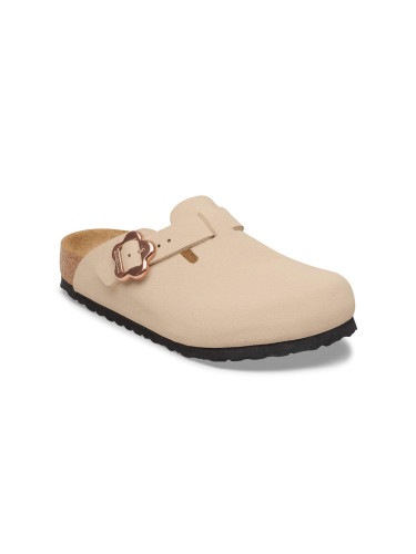 Birkenstock Boston Flower Buckle Birkibuc Narrow Fit Sandcastle Жени,Деца - Сандали Birkenstock - Светло кафяв - 1030630-3.5 - Size: 3.5