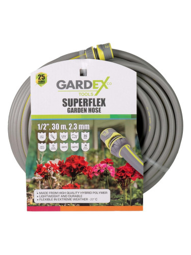 Маркуч градински 1/2", 30 м, 2.3 мм, Gardex SuperFlex 404901