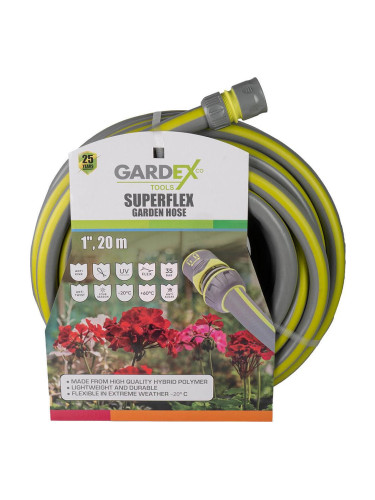 Маркуч градински 1", 20 м, Gardex SuperFlex 404906