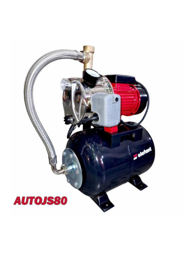 Хидрофорна помпа 1", 550W, 24 л, 40 м напор, 2.8 bar, Elefant AUTOJS80