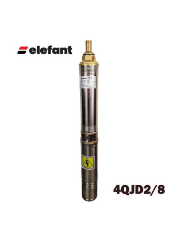 Помпа потопяема, сондажна, Elefant 4QJD2/8, 1100W, 1", 120 м напор