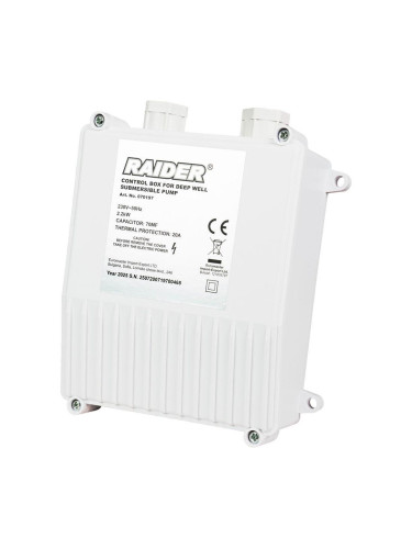 Пусково табло за сондажни водни помпи RAIDER, 2200W, 20A