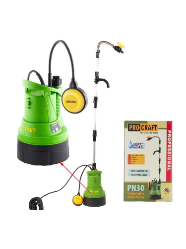 Помпа потопяема, дренажна за чиста вода, PROCRAFT PN30, 400W, 5200 л/час, 7 м напор