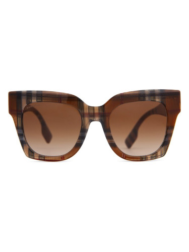 Burberry Kitty 0BE4364 396713 49 - квадратна слънчеви очила, дамски, черни