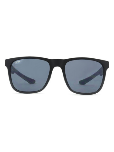Uvex LGL 42 Black Transparent/Mir. silver S5320322916 - квадратна слънчеви очила, unisex, черни, огледални