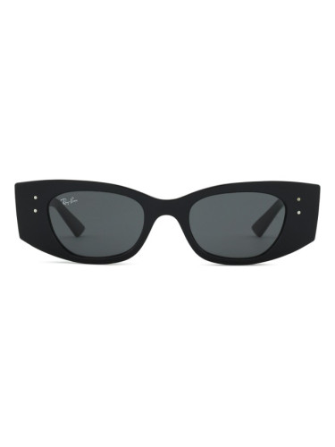Ray-Ban Kat RB4427 667787 49 - правоъгълна слънчеви очила, unisex, черни