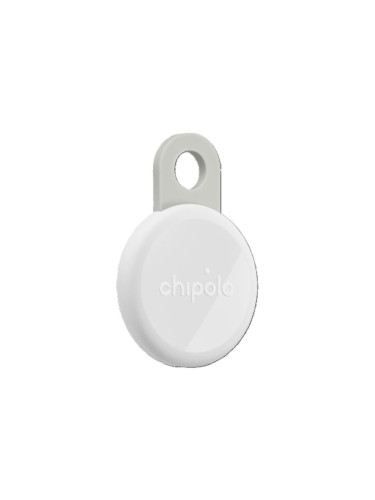 Тракер за ключове CHIPOLO, LOOP, iPhone, Android, Rechargeable, Бял